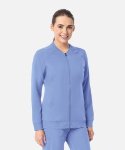 Womens Full Zip Bomber Jacket 5061