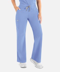 Womens High Waist Full Elastic Wide Leg Pant 5094 Regular