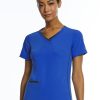 Womens Sporty Contrast V-Neck Top 3802